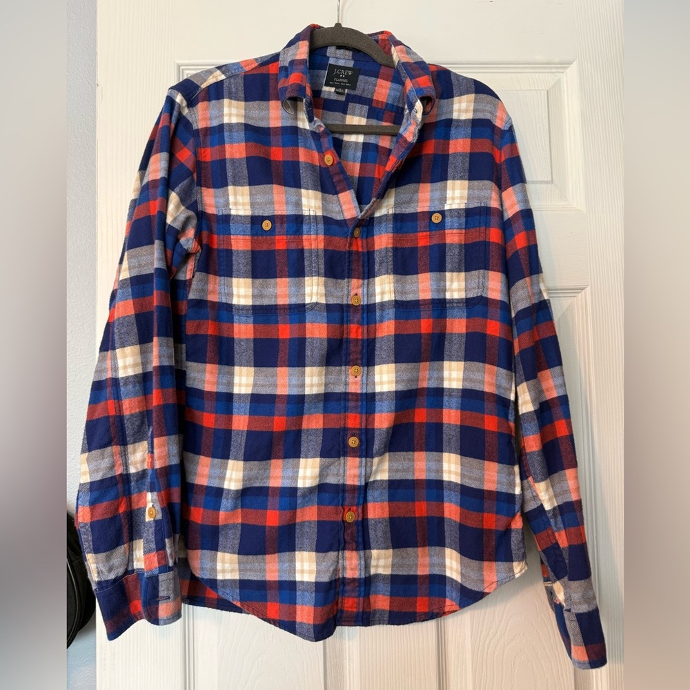 J. Crew Men's Multicolor Plaid Button-Down Shirt